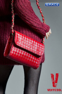 1/6 Scale Womens Fashion Set V-Neck Red (VCF2010-A)