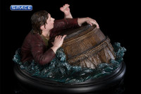 Bilbo Baggins Barrel Rider Mini-Statue (The Hobbit - The Desolation of Smaug)