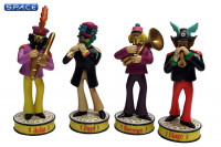 4er Satz: Band Member Shakems Deluxe Premium Motion Statues (The Beatles)