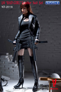1/6 Scale BAD GIRL Leather Suit Set Black (VCF2011-A)