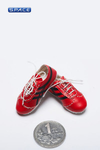 1/6 Scale Mens Fashionable Casual Shoes (Red)