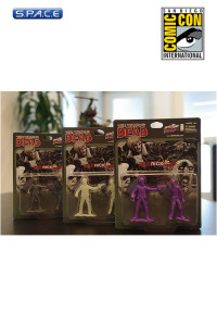 Set of 3: The Walking Dead 2-Pack SDCC 2013 Exclusive (Purple Version)