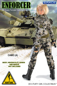 1/6 Scale Female Clothing Set - Enforcer Set A (Camo)