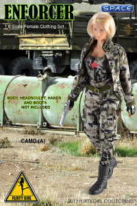 1/6 Scale Female Clothing Set - Enforcer Set A (Camo)