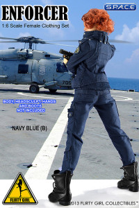 1/6 Scale Female Clothing Set - Enforcer Set B (Navy Blue)