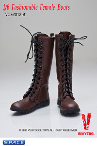 1/6 Scale Fashionable Female Boots (Brown)