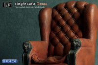 1/6 Scale Single Sofa - S001 (Brown)