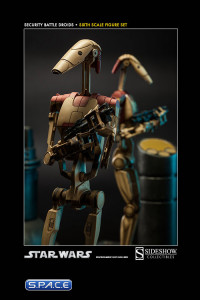 1/6 Scale Security Battle Droids Figure Set (Star Wars)