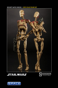 1/6 Scale Security Battle Droids Figure Set (Star Wars)