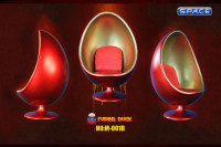 1/6 Scale Egg Chair - Red/ Gold (M-001-D)