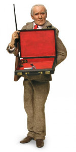 12 Desmond Llewelyn as Q (James Bond - The spy who loved me)