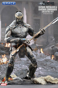 1/6 Scale Chitauri Footsoldier and Commander Figures Set Movie Masterpiece MMS228 (The Avengers)