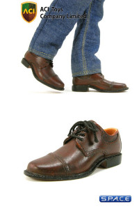 1/6 Scale Dress Shoes - Brown (ACI-726)