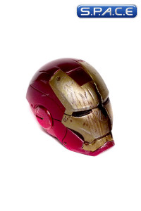 1/6 Scale battle damaged Iron Man Mark VII helmet with LED light-up feature (The Avengers)