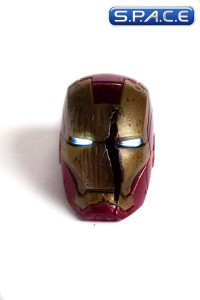 1/6 Scale battle damaged Iron Man Mark VII helmet with LED light-up feature (The Avengers)