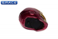 1/6 Scale battle damaged Iron Man Mark VII helmet with LED light-up feature (The Avengers)