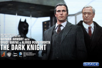 1/6 Scale Batman Armory with Bruce Wayne and Alfred Pennyworth MMS236 (Batman)