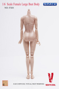1/6 Scale Female Large Bust Body - Medium Tan/Asian (FX01-C)