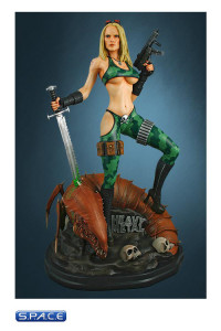 Alien Marine Girl Statue (Heavy Metal)