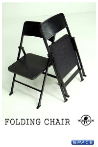 1/6 Scale Folding Chair (black)