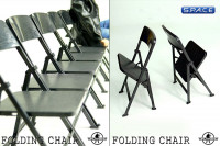 1/6 Scale Folding Chair (black)