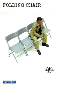 1/6 Scale Folding Chair (silver)