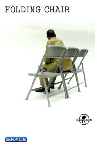 1/6 Scale Folding Chair (silver)