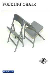 1/6 Scale Folding Chair (silver)