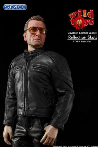 1/6 Scale Davidson Leather Set Reflection Skull (black)