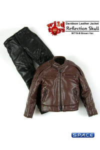 1/6 Scale Davidson Leather Set Reflection Skull (brown)