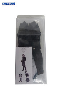 1/6 Scale Black Leather Jacket Full Set