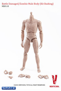 1/6 Scale Male zombified Body MX01-B