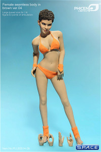 1/6 Scale Seamless Female brown Body - large breast / short brown hair