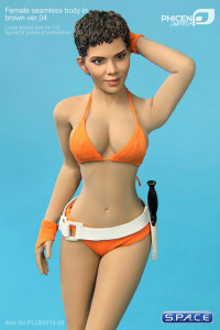 1/6 Scale Seamless Female brown Body - large breast / short brown hair