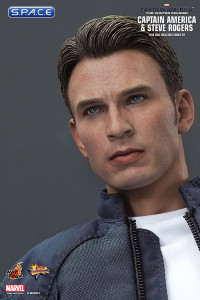 1/6 Scale Captain America with Steve Rogers Movie Masterpiece MMS243 (Captain America: The Winter Soldier)