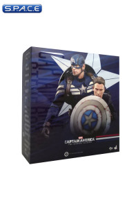 1/6 Scale Captain America with Steve Rogers Movie Masterpiece MMS243 (Captain America: The Winter Soldier)