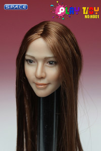 1/6 Scale Asian Female Head H001