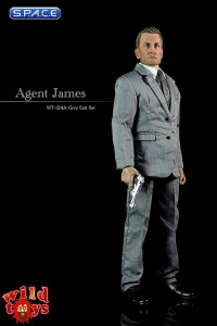 1/6 Scale Agent James with Grey Suit Set