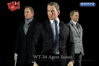 1/6 Scale Agent James with Grey Suit Set