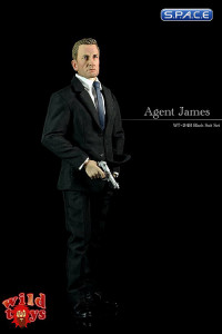 1/6 Scale Agent James with Black Suit Set