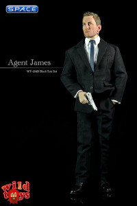 1/6 Scale Agent James with Black Suit Set