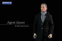 1/6 Scale Agent James with Black Overcoat Set