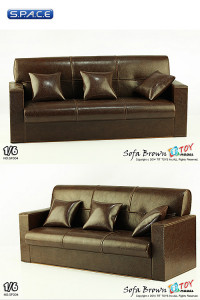 1/6 Scale Sofa (brown)