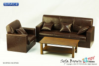 1/6 Scale Sofa (brown)