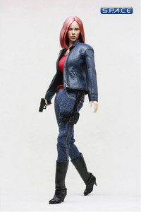 1/6 Scale Female Agent Plainclothes Leather Dress Suit