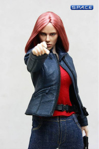 1/6 Scale Female Agent Plainclothes Leather Dress Suit