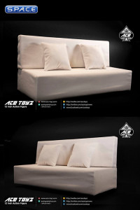 1/6 Scale White Sofa