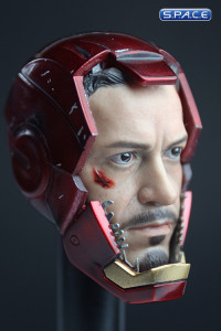 1/6 Scale helmeted Tony Stark Head