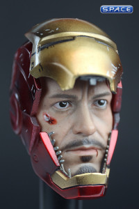 1/6 Scale helmeted Tony Stark Head