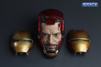 1/6 Scale helmeted Tony Stark Head